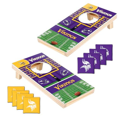 MasterPieces Officially Licensed NFL Tabletop Cornhole for Adults - style: Minnesota Vikings