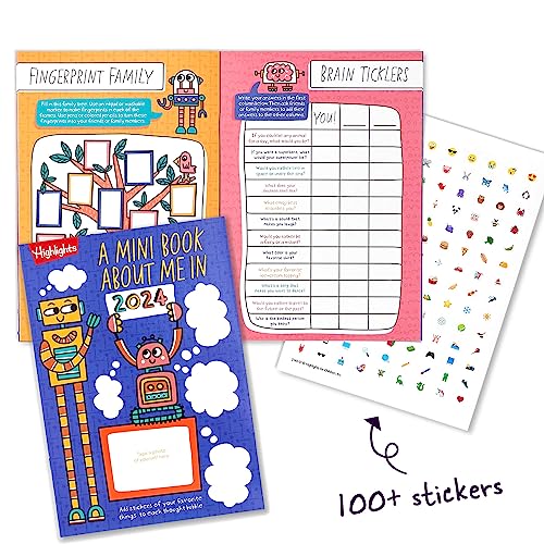 Highlights for Children Hidden Pictures 2024 Activity Books for Kids Ages 6 and Up, 4-Book Set of Travel-Friendly Screen Free Seek and Find Fun, Books Double as Coloring Books