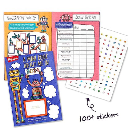 Highlights for Children Fun 2024 Puzzle Books for Kids Ages 6 and Up, 4-Book Set of Brain Teasers, Mazes, Word Puzzles and More Travel-Friendly Screen Free Brain-Boosting Activities