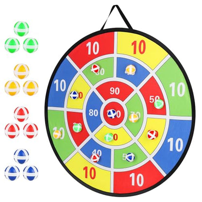 Accmor 29" Large Dart Board for Kids, Kids Dart Board with Sticky Balls, Boys Toys, Backyard Indoor Outdoor Fun Party Play Game Toys Gifts for Boys Girls