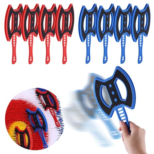 Throwing Axe for Bristle Throwing Targe,8pcs Plastic Axes, 8pcs Throwing Stars - style: 8 Axes