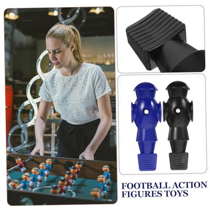 6pcs Foosball Players Replacement for Tabletop Football Machine Resin Football Figures with Smooth Surface Compatible with Standard Rods Team Accessories