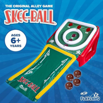 NSG Playland Inflatable Outdoor Toys, Backyard Party Carnival Game for Kids & Family, Basketball Hoop, Arcade Toss Game