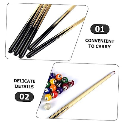 KICHOUSE Short Pool for Boys and Girls Billiard and Girls Pool Stick Made of Wood Easy to Use and Fun