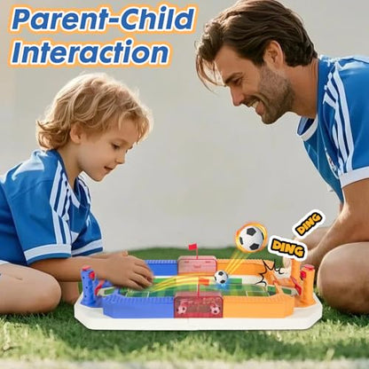 PowerKing Portable Foosball Table - Mini Tabletop Sports Game for Competitive Family Fun - color: Green-E014