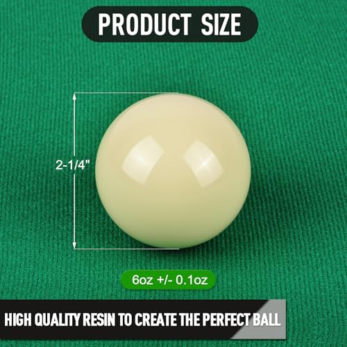 Billiard Balls Complete 16 Ball Set, Pool Balls Billiard Set 2-1/4" Regulation Size,New Upgrade Billiards Professional Pool Table Balls - color: Marble Swirl