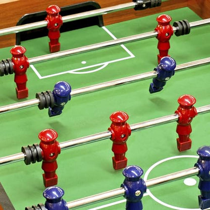 Marsrut 2PCS Foosball Replacement Players Set, Foosball Men, Soccer Player Set, Plastic Replacement Parts for Football Table, 2 Hexagon Nuts Included - color: Blue
