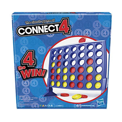 Hasbro Gaming Connect 4 Classic Grid, 4 in a Row Game, Strategy Board Games for Kids, 2 Players for Family and Kids, Easter Gifts for Boys and Girls, Ages 6+ - size: ONE SIZE