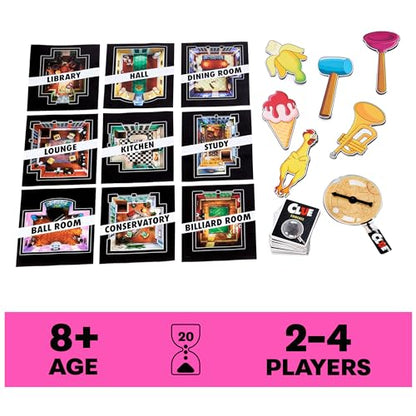 Spin Master Games, Clue Giant Edition, Family Game for Indoor & Outdoor Fun with Big Oversized Board, for Family and Kids, 2-4 Players, Ages 6 & Up - style: Giant Clue