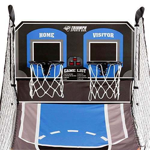 Triumph Sports Big Shot II Double Shootout Basketball Game - LED Scorer - 8 Game Modes - 4 Basketballs