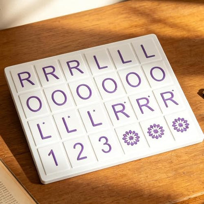 Mahjong Solo Practice Board - Solo Mahjong Board,18.5 * 16cm, Portable Tile Pattern Learning & Strategy Practice Boards for Beginners and Advanced Players - color: Purple
