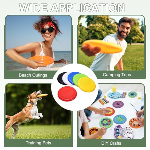 Soft Flying Disc, Sports Flying Discs All Ages Outdoor Flying Disc Training Playing Lightweight Durable - color: White