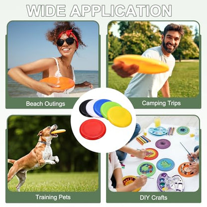 Soft Flying Disc, Sports Flying Discs All Ages Outdoor Flying Disc Training Playing Lightweight Durable - color: White