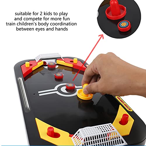 Tabletop Air Hockey Table, 2 in 1 Mini Air Hockey Game Indoor Hockey Game Mini Game Soccer and Table for Indoor Fun Desktop Sports