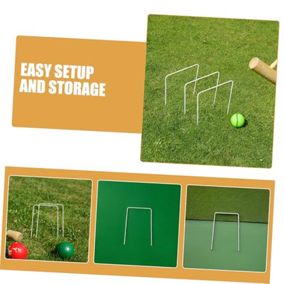 Toyvian 10pcs Durable for Family Outdoor Game Backyard Lawn Fun Engaging Social Activity Weatherproof Design Easy Setup