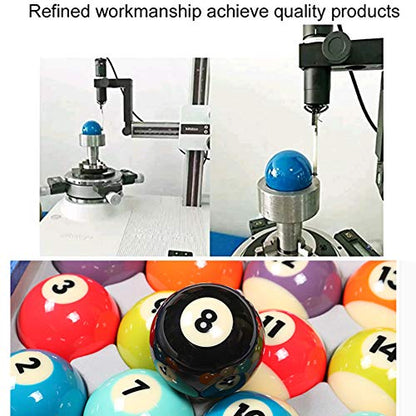 CUPPA Professional Pool Balls/Billiard Balls Set, Complete 16 Balls for Pool Tables - color: Bright