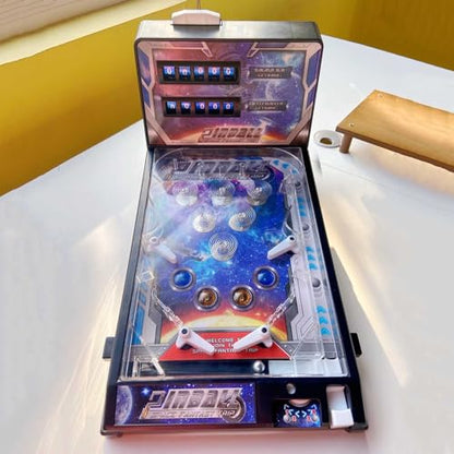 PHATM Table Marble Machine - Pinball Games Mini Tabletop Arcade Game Electronic Pinball Machine with Lights Sounds Grandparent Grandkid Bonding Game