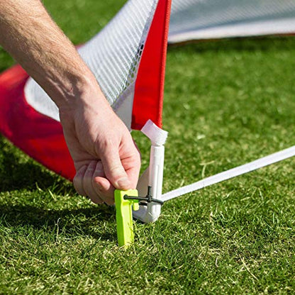 GoSports Portable Pop-Up Soccer Goals for Backyard - Kids & Adults - Set of Two Nets with Agility Training Cones and Carrying Case - size: 4 ft Round