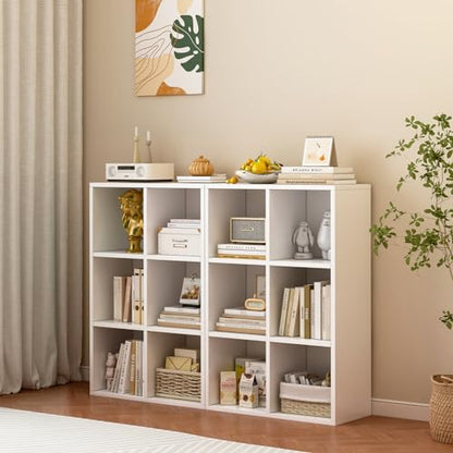 OSCHF 6-Cube Storage Shelf Bookcase, Warm White - color: Warm White, size: 6-Cube
