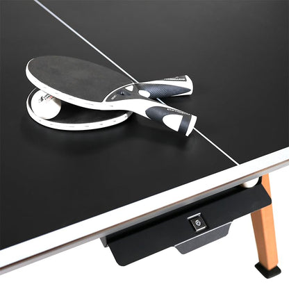 CORNILLEAU - Origin Outdoor Table - Design Ping-Pong Table - Made in France - Convertible - Black