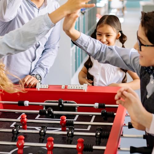 Outanaya 3pcs Metal Table Soccer Rods Replacement Foosball Table Accessories for Adults and Boys and Girls Sturdy Operation Poles for Soccer Machine