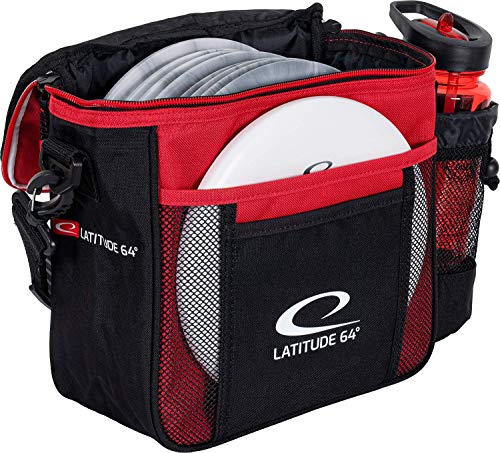 D·D DYNAMIC DISCS Latitude 64 Slim Disc Golf Bag | Introductory Disc Golf Bag | Great for Beginners and Casual Disc Golf Rounds | Lightweight and Durable Frisbee Golf Bag | 8-10 Disc Capacity - color: Red