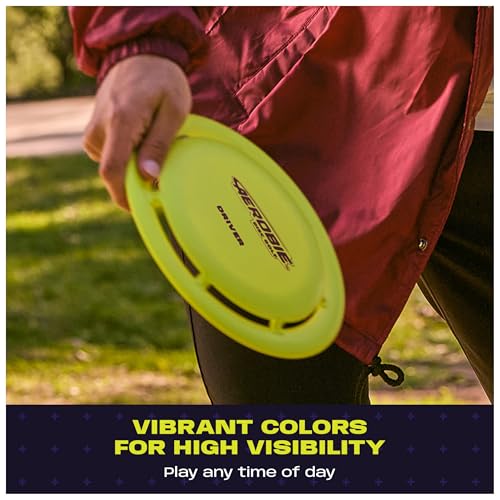 Aerobie Disc Golf Set of 3 Flying Discs, Frisbee Discs for Kids Parties and Backyard Games, Starter Disc Golf Accessories, Teen Boys Gift Ideas, Kids Toys for Ages 5 & Up
