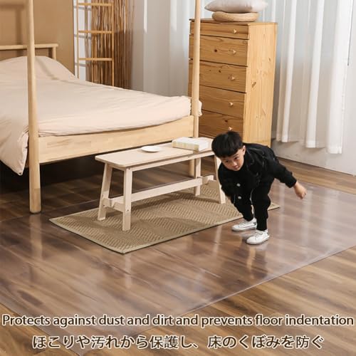 Clear PVC Mat for Desk Thickness 0.04in Home Floor Protector Mat Desk Writing Mat for Office Gaming Chairs Coffee Table Bedroom(12x20in) - size: 12x20in