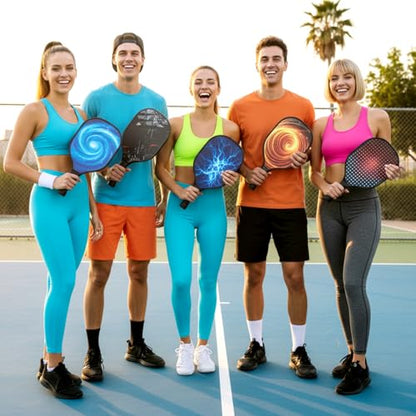 Wood Paddleball Racket Set PE Equipment for Elementary School Paddle Ball Racket with Non Slip Grip Physical Education Class Equipment for Men Women - size: Sky