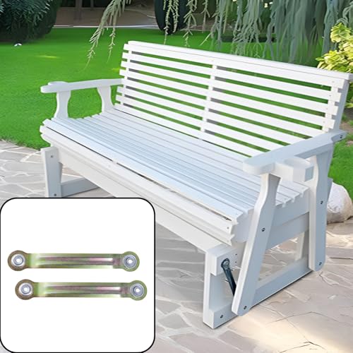 8.66 Inches Glider Bearing Arm Bracket 4Pcs, 7.5 Inches Centers, Yellow | Doule-sealed Ball Bearing, Smooth Movement, Glider Bearing Arm Bracket Set for Patio Bench Chair, Easy Rocker Repair - color: Yellow, size: L 8.9" x 7.5" Centers
