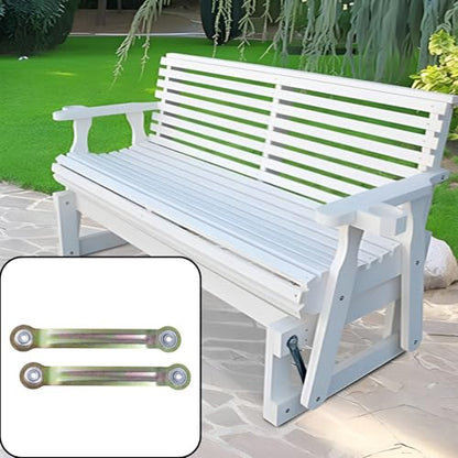 8.66 Inches Glider Bearing Arm Bracket 4Pcs, 7.5 Inches Centers, Yellow | Doule-sealed Ball Bearing, Smooth Movement, Glider Bearing Arm Bracket Set for Patio Bench Chair, Easy Rocker Repair - color: Yellow, size: L 8.9" x 7.5" Centers