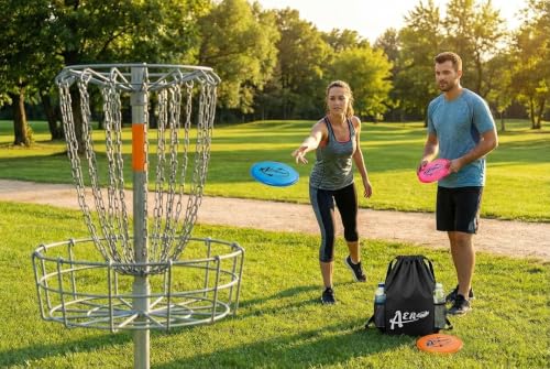Disc Golf Starter Set for Beginners, 3 Disc Golf Set with Driver, Midrange & Putter, Lightweight Carry Bag, Beginner Disc Golf Equipment