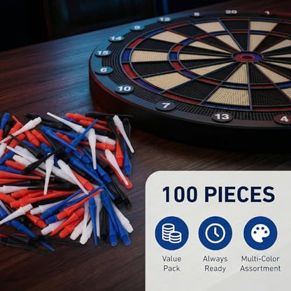 2BA Thread Plastic Tip Dart Points, Darts Plastic Tip, Soft Tip Darts - color: Black,White,Blue,Red