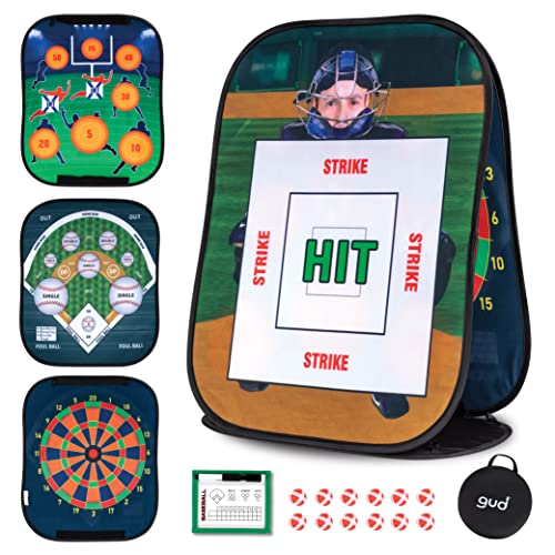 GUD Baseball & Darts Games, Sports Gifts for Kids Teens Adults, Target Party Toy, Tailgating Indoor Outdoor Fun