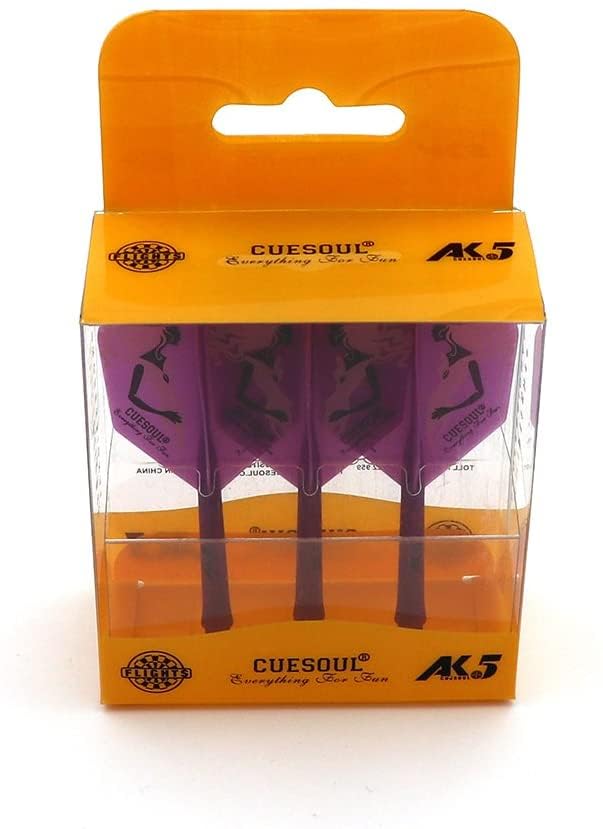 CUESOUL ROST Integrated Dart Flight and Shafts Meduim/Small/Large - color: Purple Beauty, size: Size S-21mm
