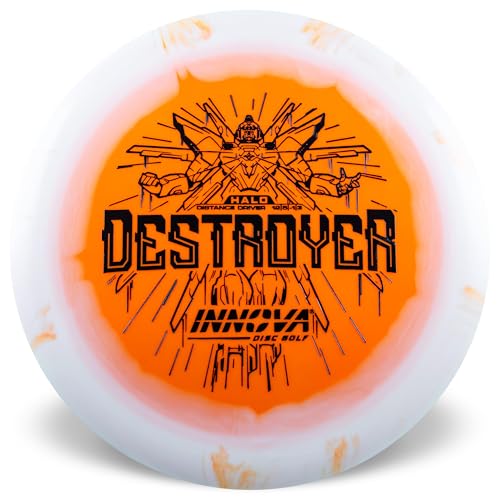 Innova Halo Star Destroyer Disc Golf Driver – Disc Golf Distance Driver, Fast and Stable Power Driver (Colors Will Vary) - size: 140-150g