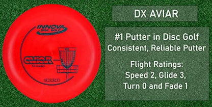 Innova Disc Golf Starter Set –Colors May Vary 160-180g – Includes Putter, Mid Range, 2X Fairway Drivers, Distance Driver, Mini Marker Beginner Disc Golf Set