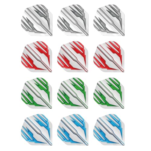 RED DRAGON Hardcore Selection Pack Extra Thick Standard Dart Flights - color: Light Wings