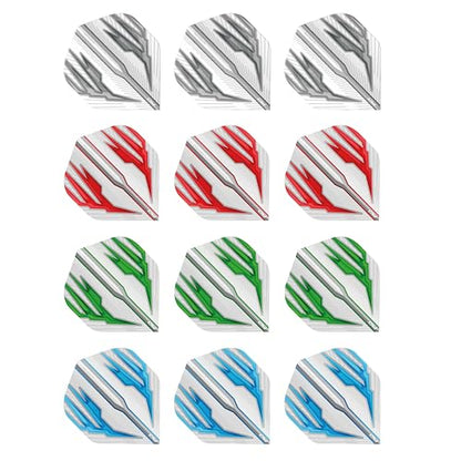 RED DRAGON Hardcore Selection Pack Extra Thick Standard Dart Flights - color: Light Wings