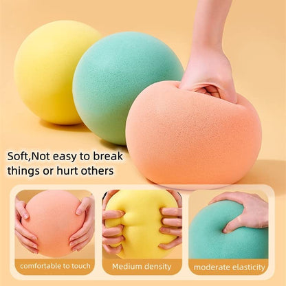 7 Inches Soft No-Noise Foam Ball Sponge Kickball Dodgeball for Indoor Activity - color: blue