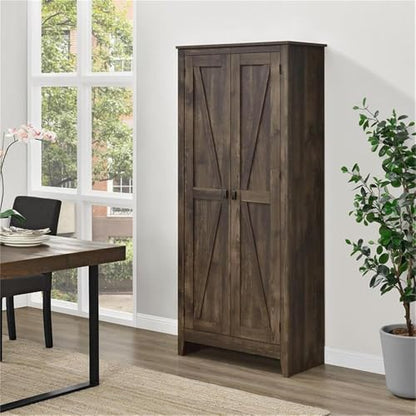 SystemBuild Farmington 31.5" Wide Storage Cabinet, Rustic