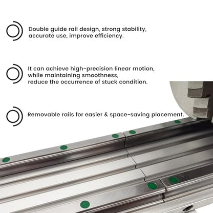 110V 450W Multi-Function Pool Cue Repair Machine, 1.26" Spindle, 0-2500RPM Cue Billiard Repair Lathe with Double Track Chuck, MT5 Spindle Taper, for Cue Tip Slender Workpiece Processing