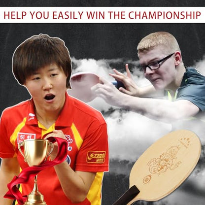 YAN-Ying External Arylate Carbon Table Tennis Blades,Professional Ping Pong Paddles/Table Tennis Rackets for Advanced Players or Enthusiast (FL)