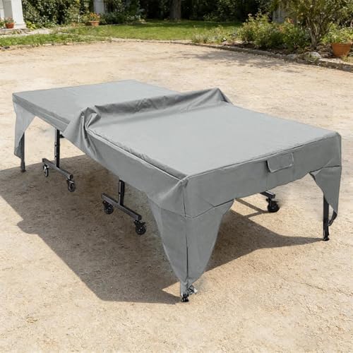 Waterproof, Rainproof Table Tennis Table Cover, Gray - color: Gray