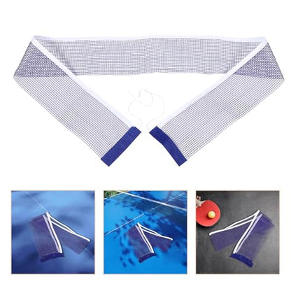 PartyKindom Portable Table Tennis Net with Clamp for Indoor Outdoor Training Iron Polyester Construction Easy Setup Pingpong Net Rack for Adult and Practice Sessions