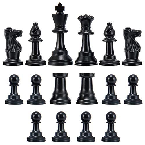 AMEROUS Chess Pieces, Chessmen with 3.75” King Height, Figure Figurine Chess Pawns for Chess Board Game - Pieces Only