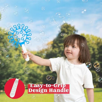 JOYIN Big Bubble Wands Set, Giant Bubble Wand Toys with Tray Bulk for Kids Adults, Summer Toys, Birthday Party Favors, Outdoor Activities, Easter Basket Stuffers - style: Regular