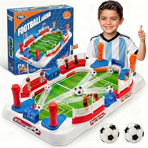 Soccer Board Game for Kids: Mini Table Top Football Indoor Games, Pinball Machine for Boys 5 6 7 8-12 Years Old, Interactive Tabletop Foosball Toys Birthday Sports Gifts