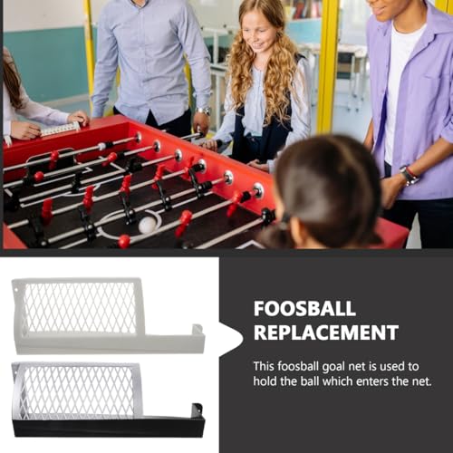 VANZACK Foosball Goal Net Replacement Frame for Table Soccer Machine 12.00X4.13X4.13 Inch Durable Plastic Foosball Table Ball Net Compatible Machine Accessories for Arcade Games