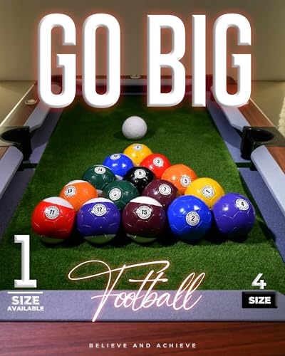 American Challenge Foot Pool Soccer Game Ball Set – 16-Piece Giant Soccer Billiards Fusion Game – Outdoor & Indoor Lawn Football Pool Balls